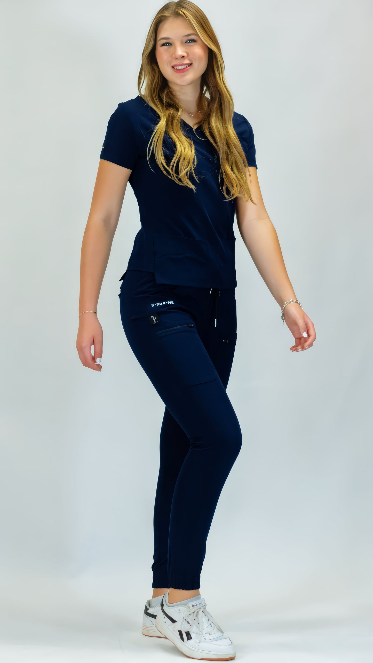 Filipina Quirúrgica Azul Marino Mujer, Scrubs Antifluido Est. 300