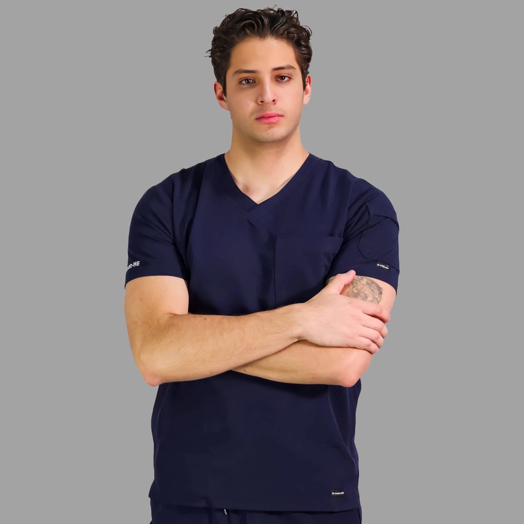 Filipina Quirurgica Antifluido Hombre Azul Marino, Scrubs 300