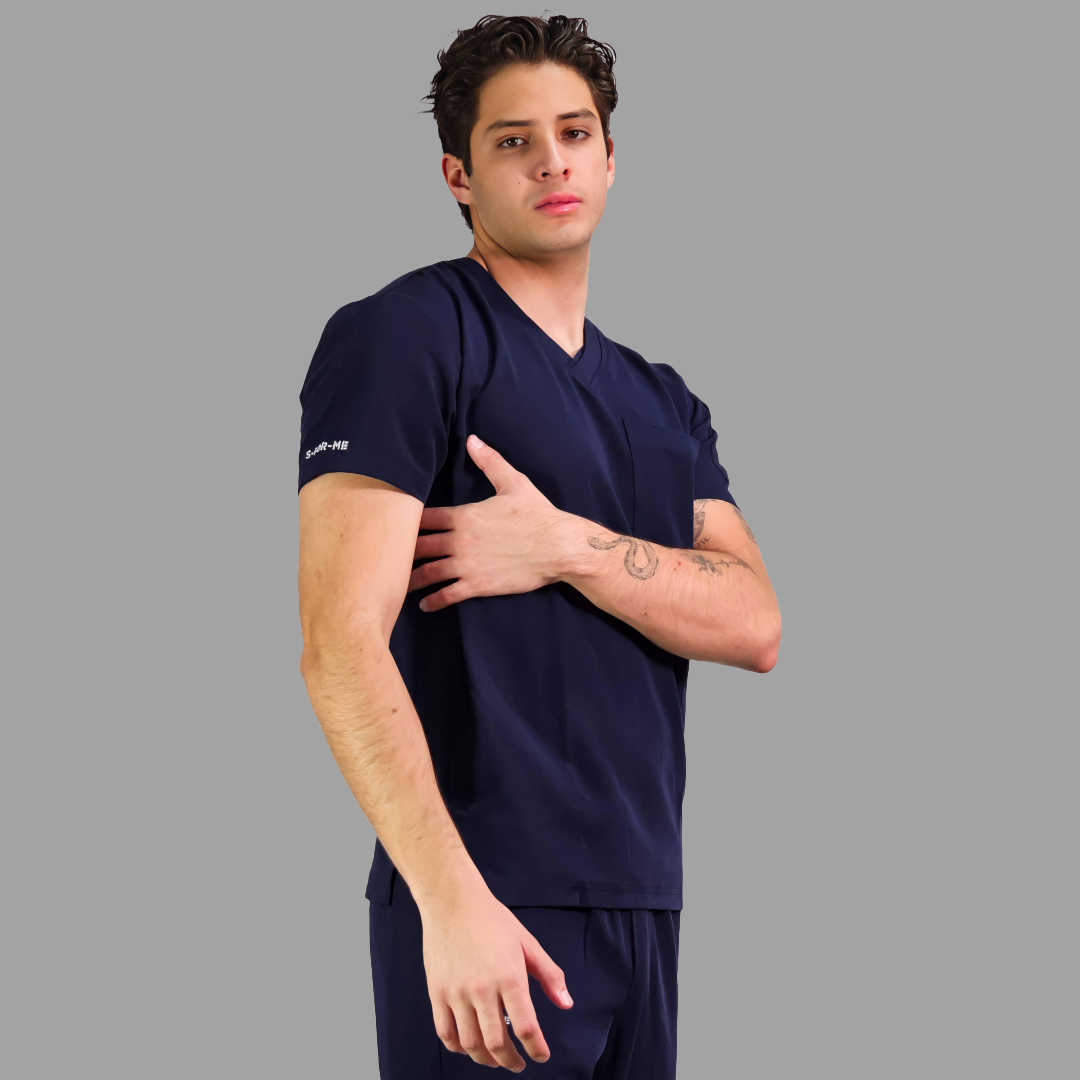 Filipina Quirurgica Antifluido Hombre Azul Marino, Scrubs 300