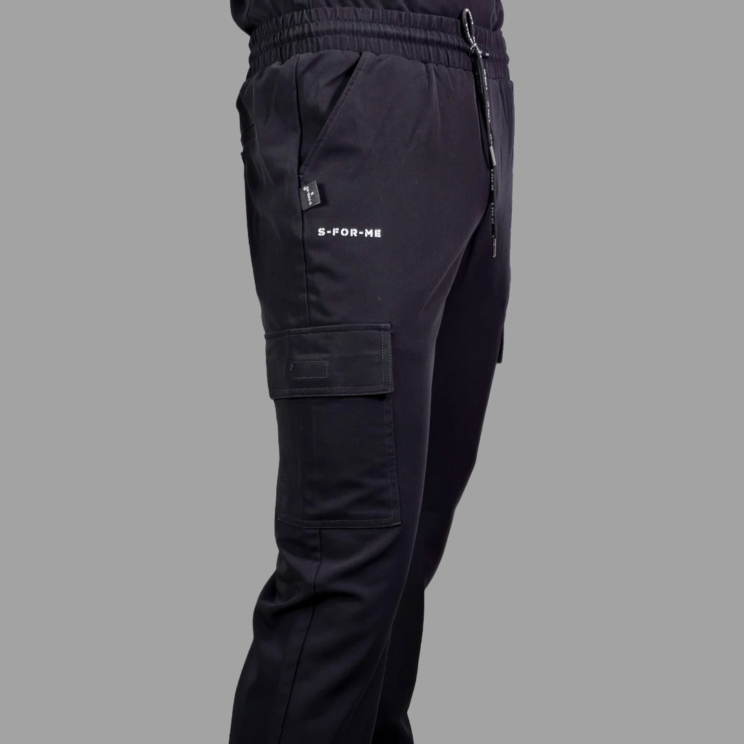 Pantalon Quirurgico Antifluido Hombre, Scrubs 300 Negro