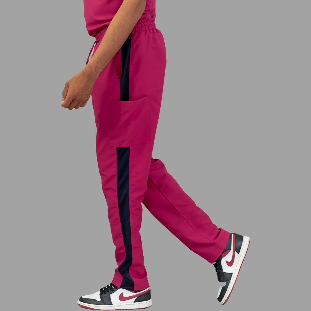 Pantalón Quirúrgico 500 Unisex Basic Vino Antifluido-cloro resistente Scrubs 500 FW