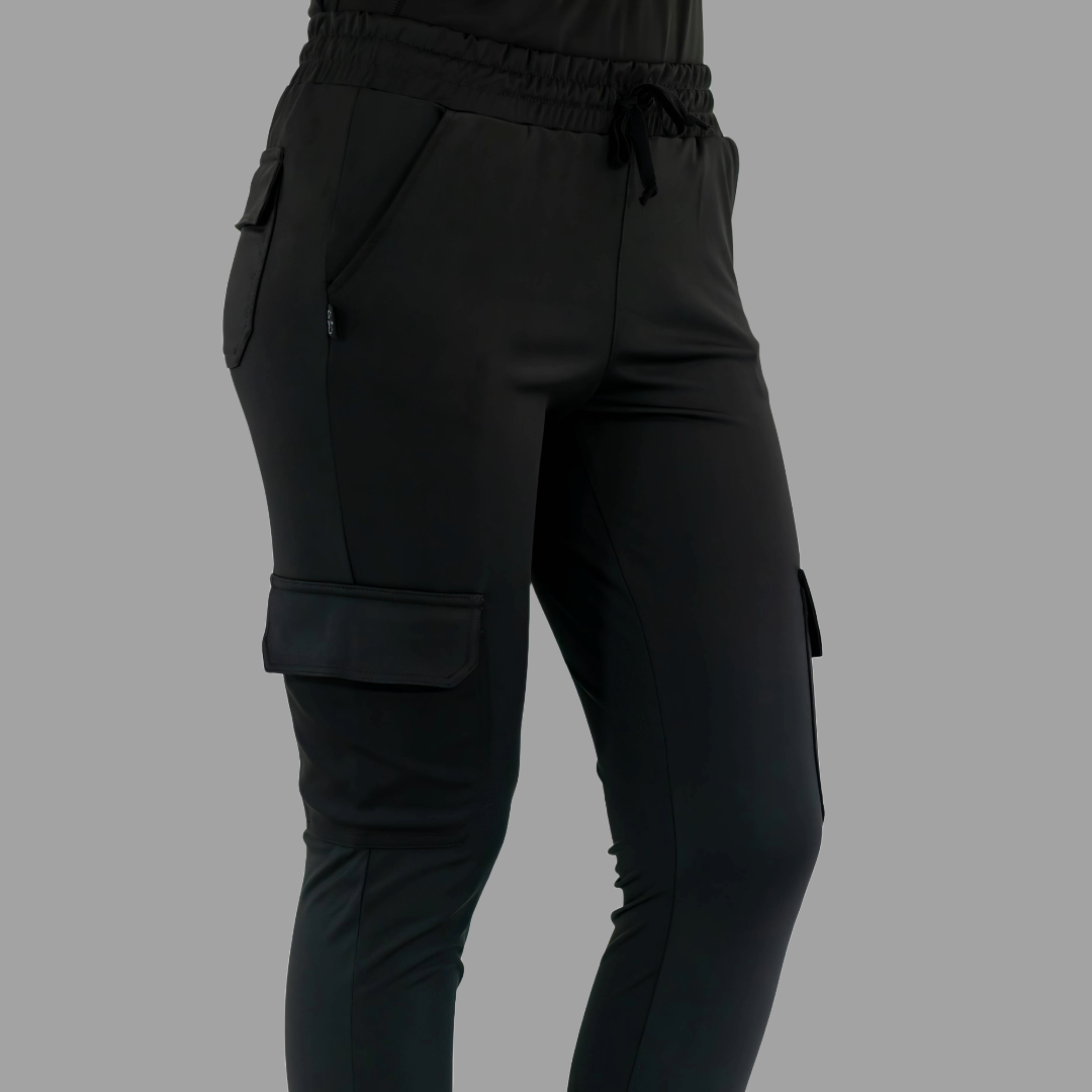 Jogger Quirúrgico Negro Mujer Super Stretch, Scrubs 910