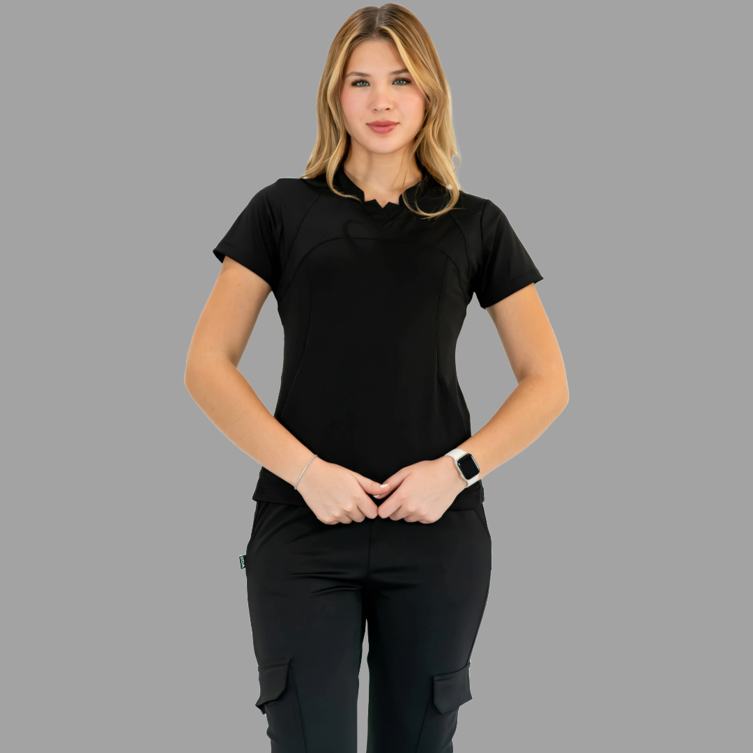 Filipina Quirúrgica Negra Mujer, Super Stretch, Scrubs 910