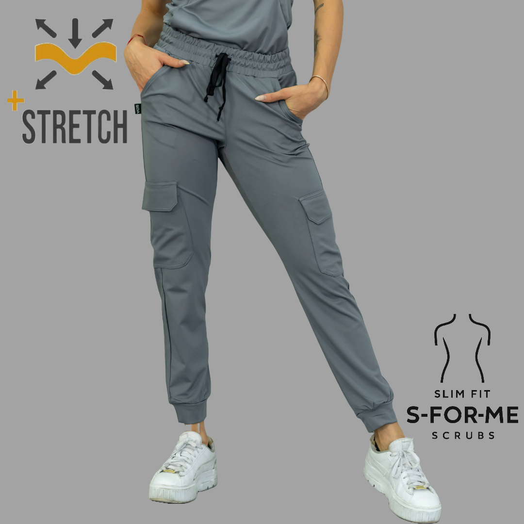 Women's Jogger 910 Gris Medio Super Stretch Scrubs.