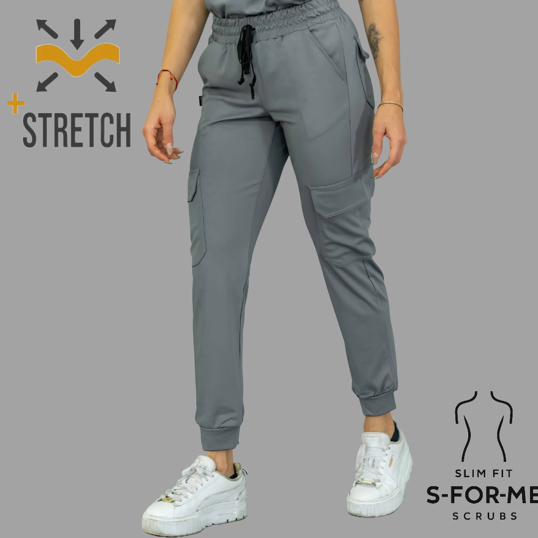 Women's Jogger 910 Gris Medio Super Stretch Scrubs.