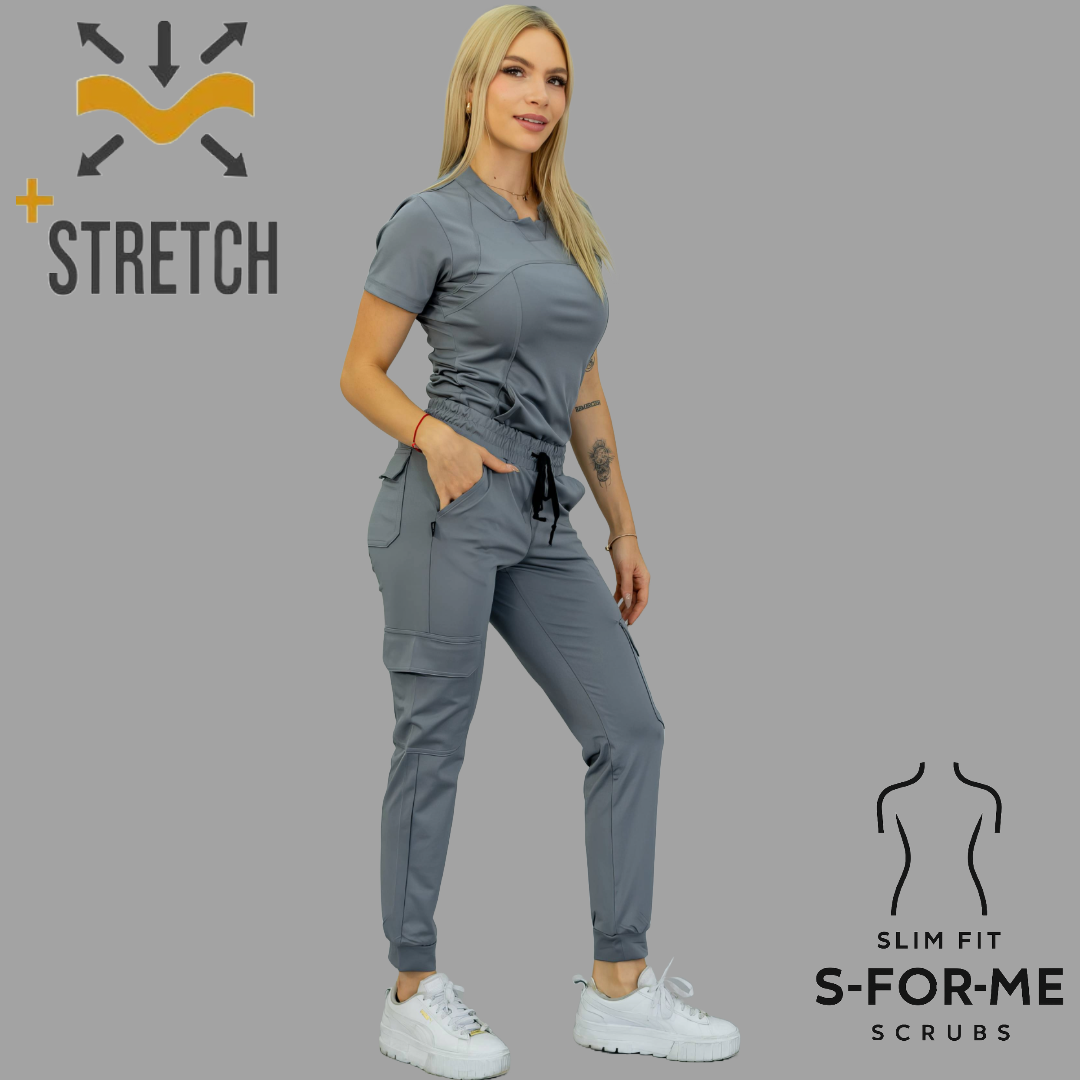 Women's Jogger 910 Gris Medio Super Stretch Scrubs.