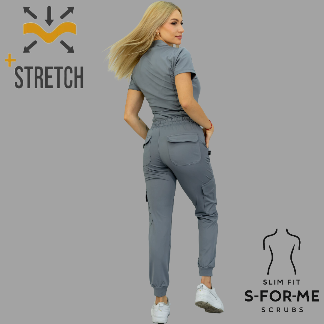 Women's Jogger 910 Gris Medio Super Stretch Scrubs.