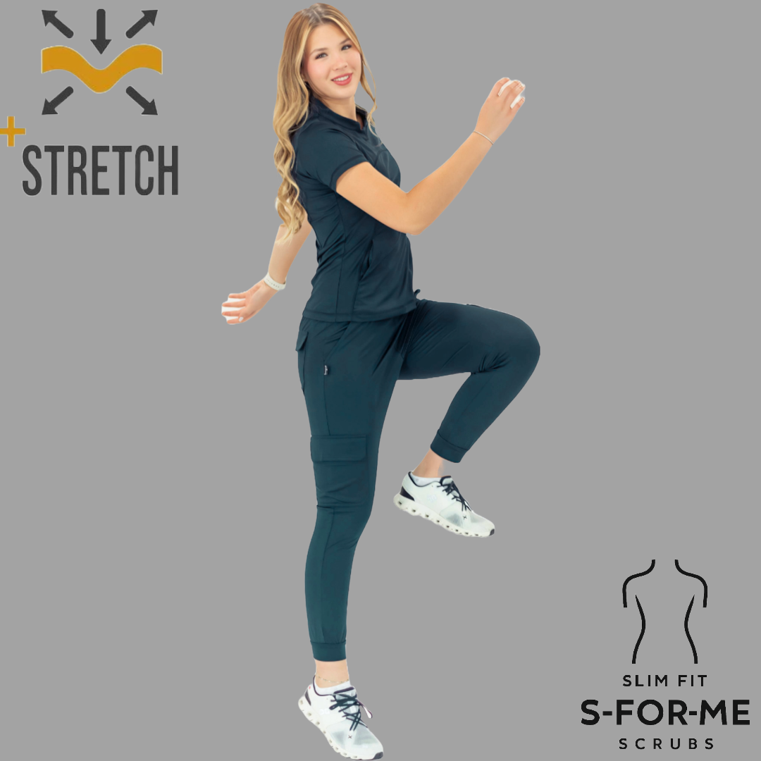 Jogger Quirúrgico 910, Azul Petroleo Mujer Super Stretch, Scrubs 910