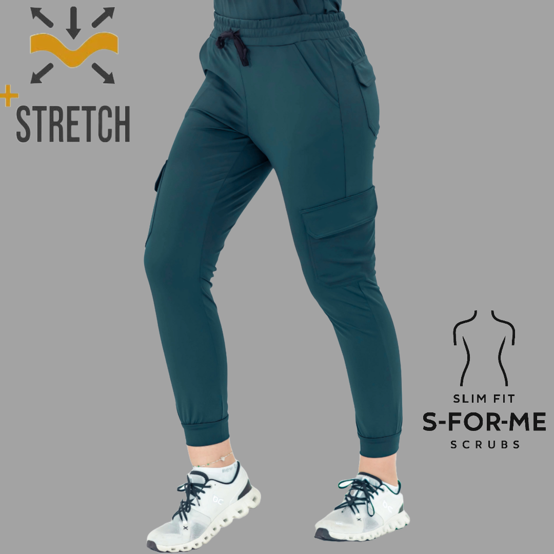 Jogger Quirúrgico 910, Azul Petroleo Mujer Super Stretch, Scrubs 910