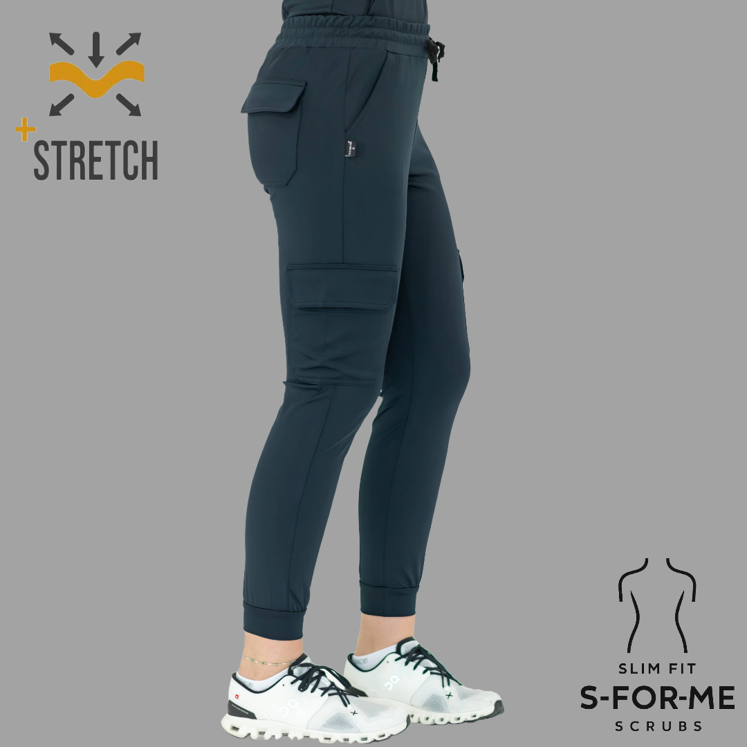 Jogger Quirúrgico 910, Azul Marino Mujer Super Stretch, Scrubs 910
