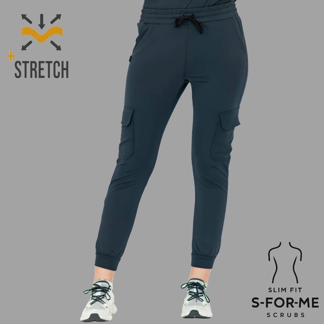Jogger Quirúrgico 910, Azul Marino Mujer Super Stretch, Scrubs 910