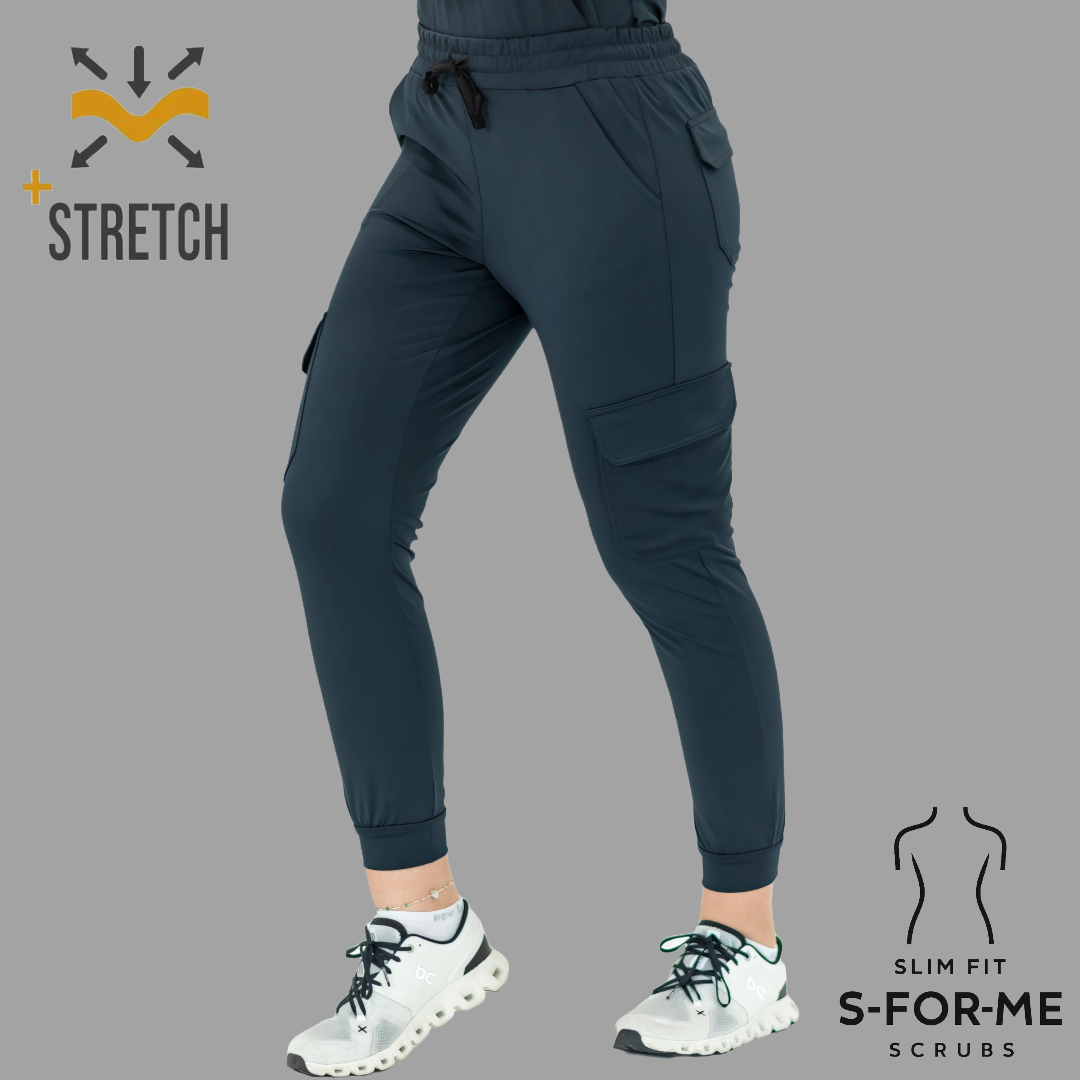 Jogger Quirúrgico 910, Azul Marino Mujer Super Stretch, Scrubs 910