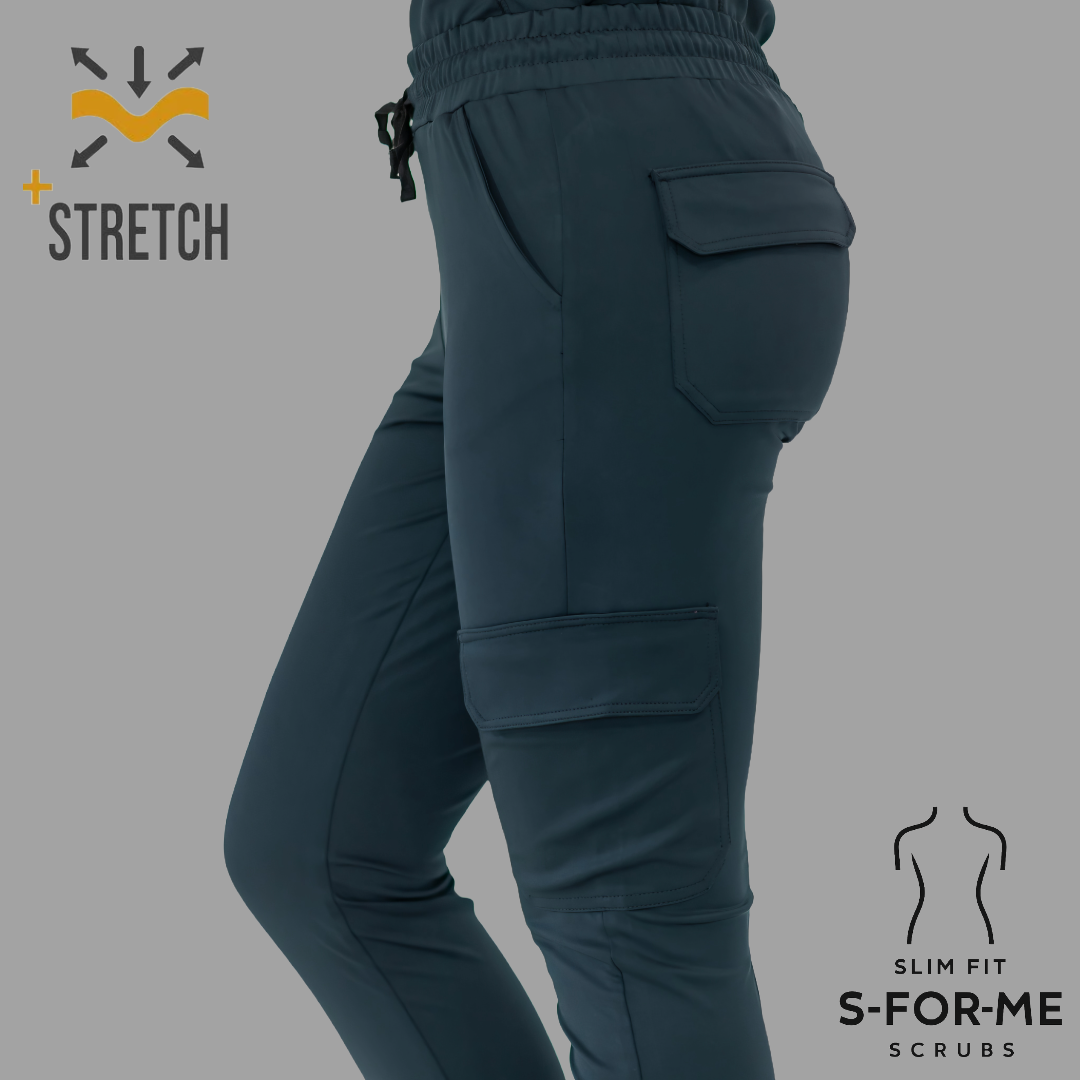 Jogger Quirúrgico 910, Azul Marino Mujer Super Stretch, Scrubs 910