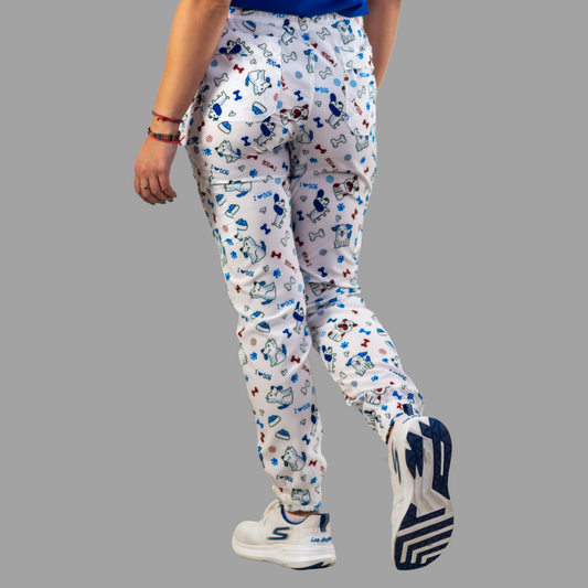 Jogger estampado Love Dog 6 bolsas Mujer FW