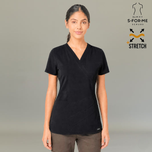 Filipina Est. 911 Quirúrgica Negra Mujer, Super Stretch, Scrubs 911