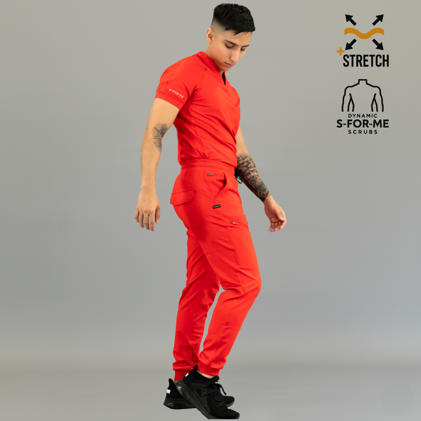 Filipina Quirúrgica Super Stretch Roja Hombre, Scrubs 905