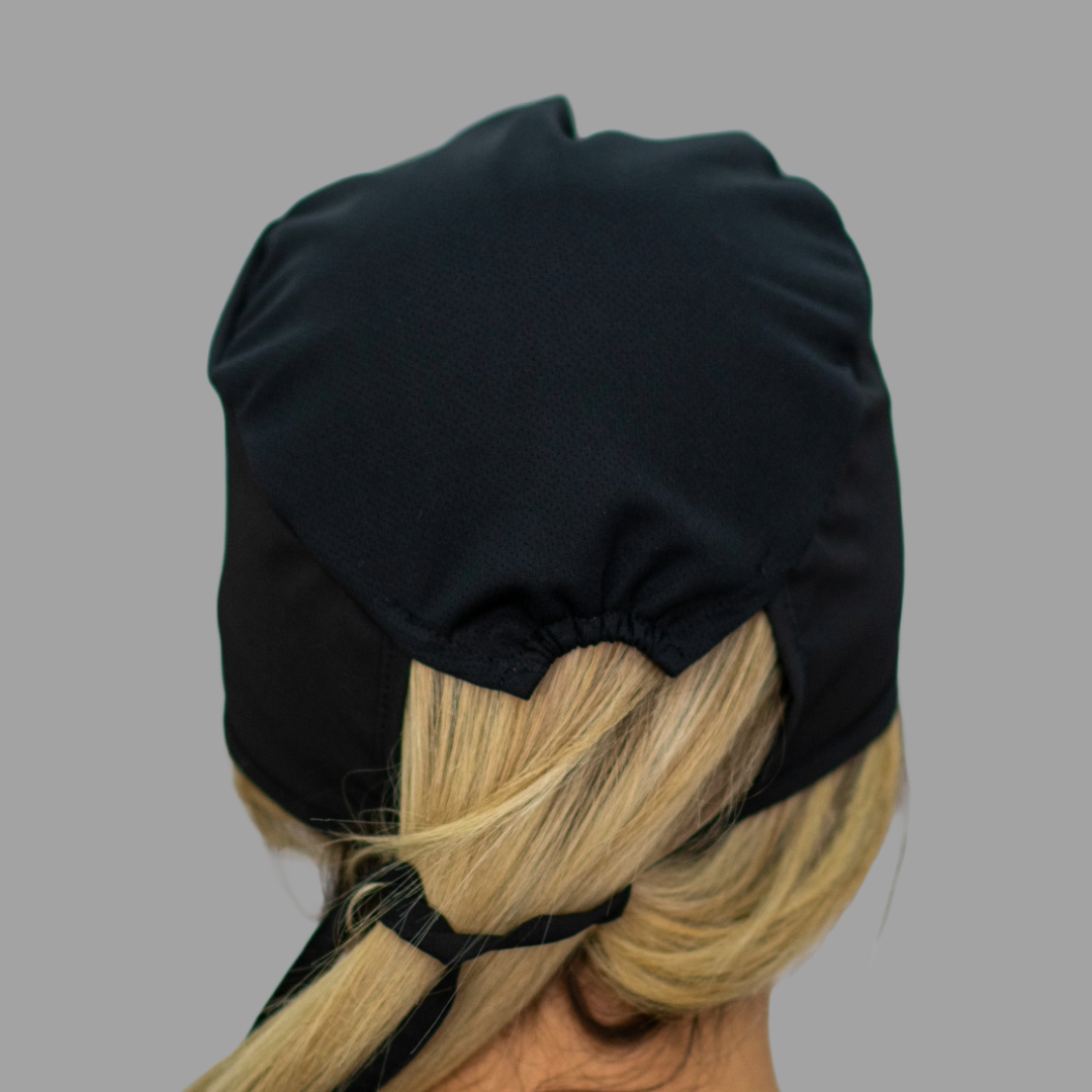 Gorro Quirúrgico Unisex Negro Fourways