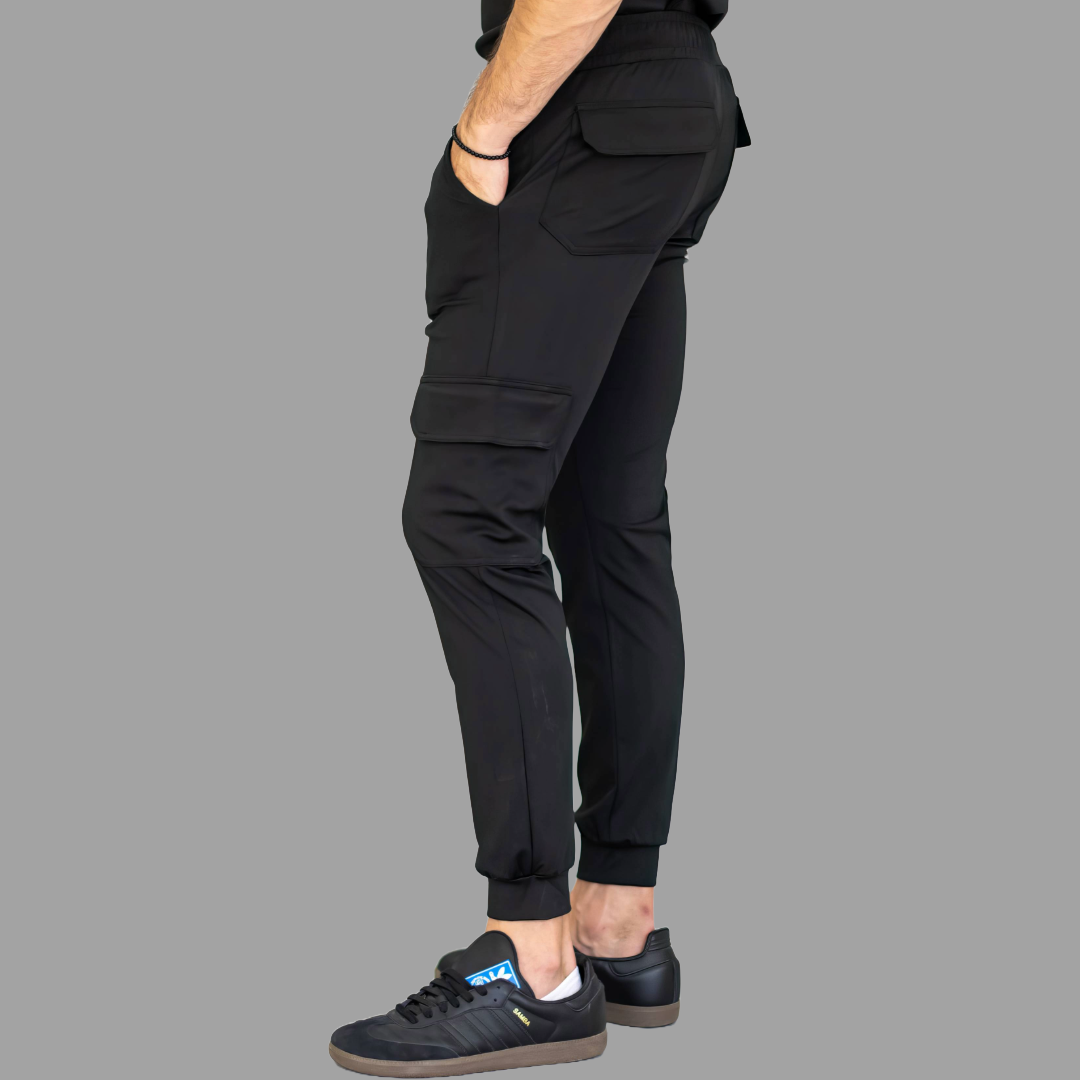 Jogger Quirúrgico Negro Hombre Super Stretch, (Scrubs Est. 910)