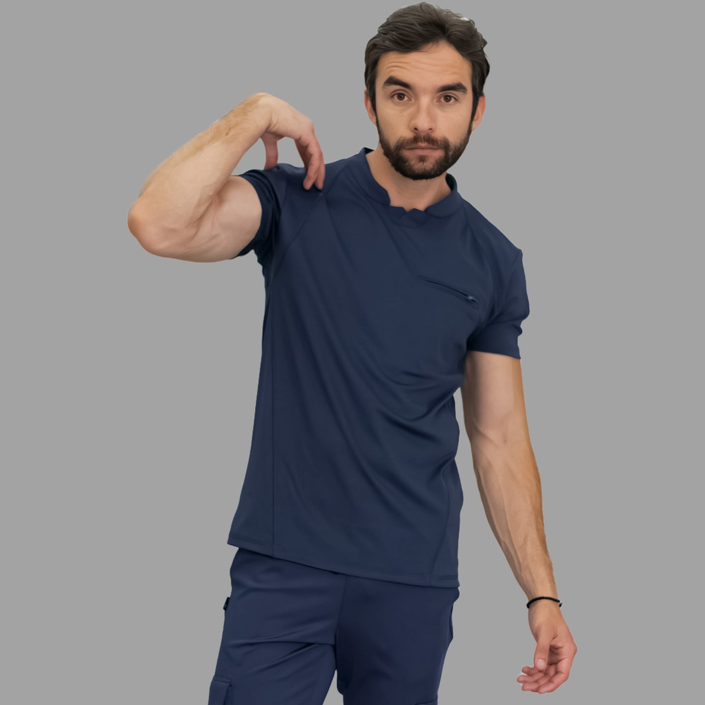Filipina Quirúrgica Hombre Azul Marino Super Stretch, Scrubs 910