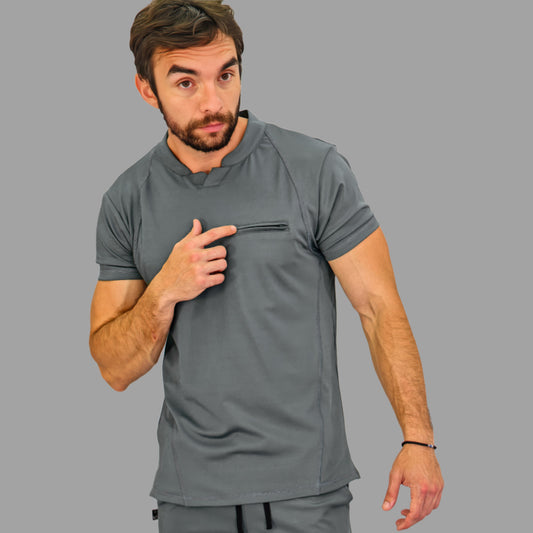 Filipina Est. 910 Quirúrgica Hombre Gris Medio, Scrubs 910 Super Stretch