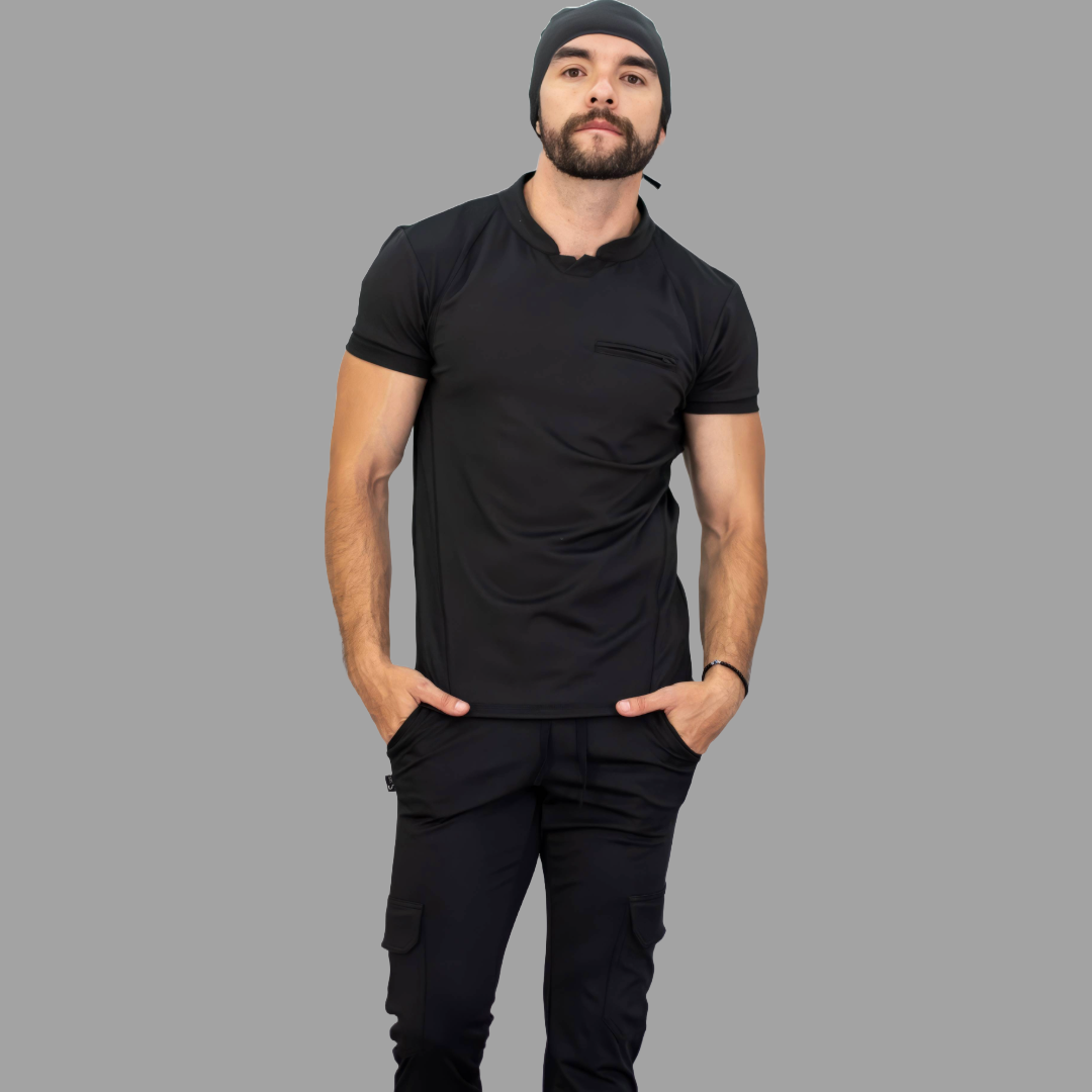 Filipina Quirurgica Negra Hombre, Super stretch (Scrubs Est. 910)