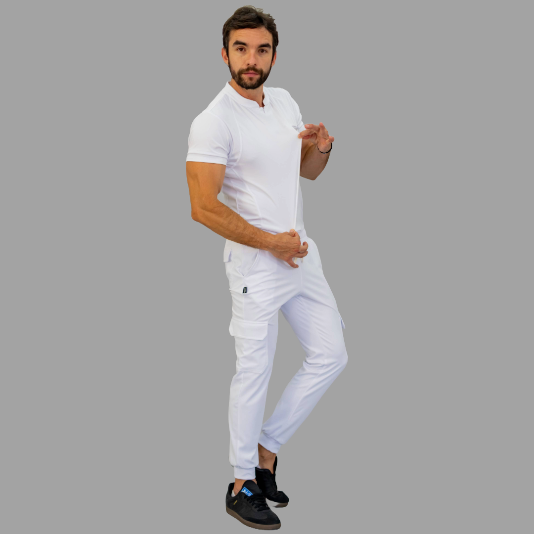 Filipina Quirurgica Hombre Blanca Super stretch (Scrubs Est. 910)