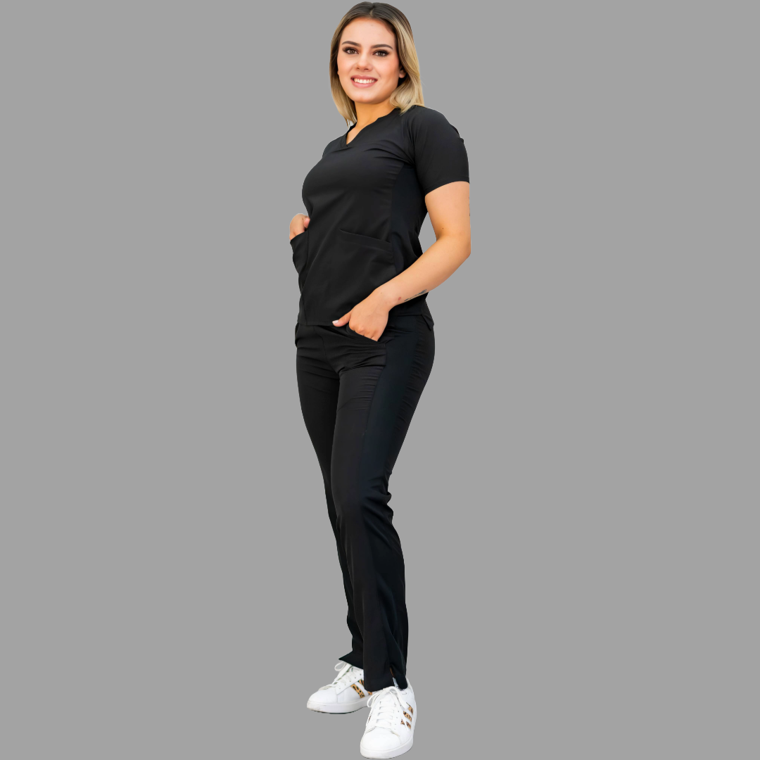 Filipina Mujer 530 Quirúrgica Negra, Scrubs 530