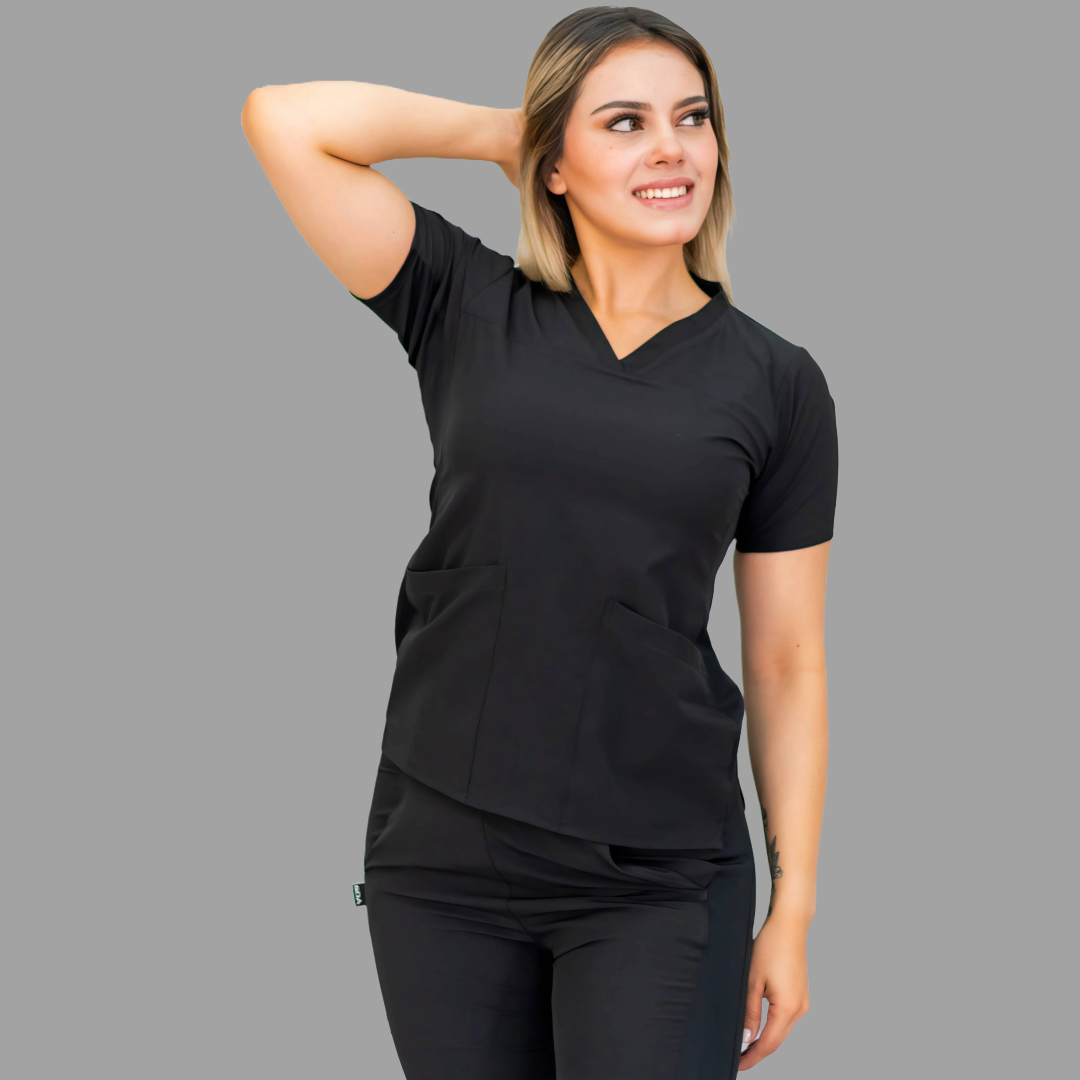 Filipina Mujer 530 Quirúrgica Negra, Scrubs 530