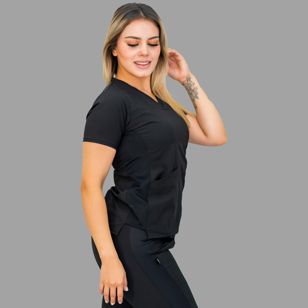 Filipina Mujer 530 Quirúrgica Negra, Scrubs 530