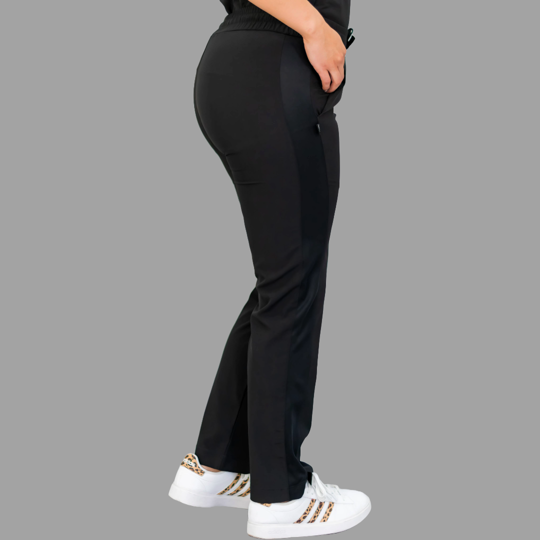 Pantalon Mujer 530 Negro Quirúrgico Relaxed, Scrubs 530