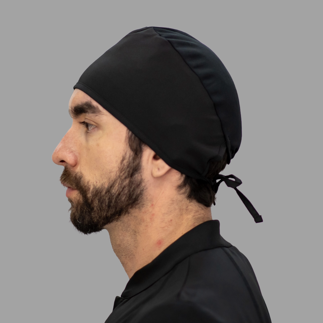 Gorro Quirúrgico Unisex Negro Fourways