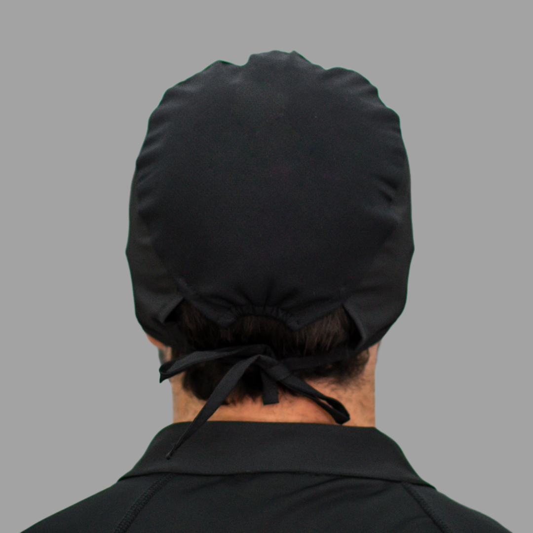 Gorro Quirúrgico Unisex Negro Fourways
