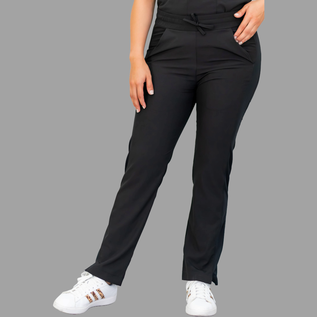 Pantalon Mujer 530 Negro Quirúrgico Relaxed, Scrubs 530