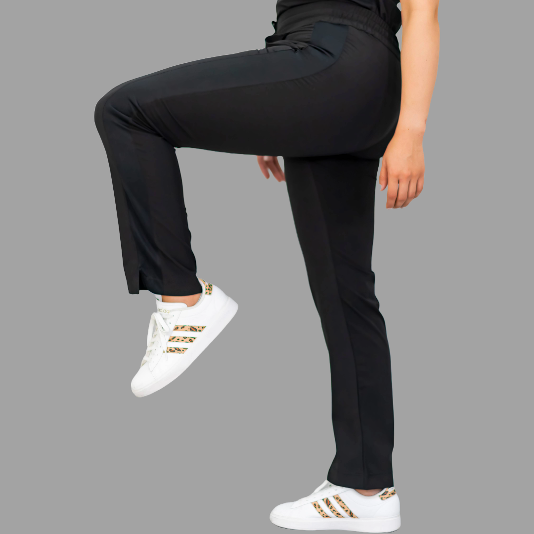 Pantalon Mujer 530 Negro Quirúrgico Relaxed, Scrubs 530