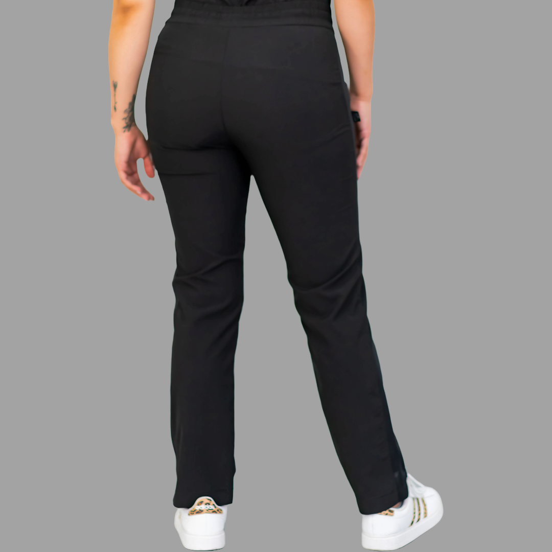 Pantalon Mujer 530 Negro Quirúrgico Relaxed, Scrubs 530