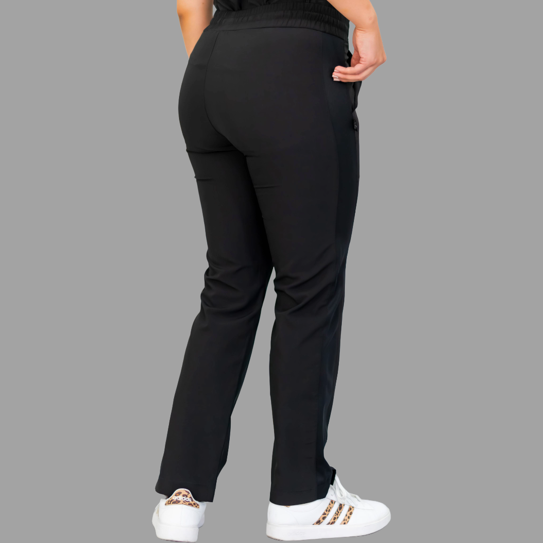 Pantalon Mujer 530 Negro Quirúrgico Relaxed, Scrubs 530