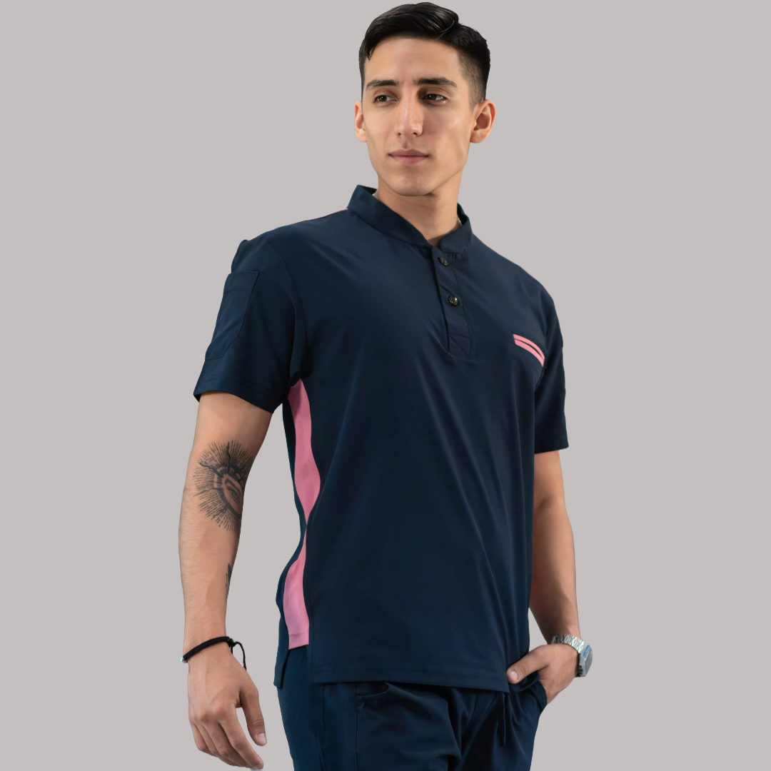 Filipina Quirúrgica Hombre Azul Mno./Rosa, Scrubs 520