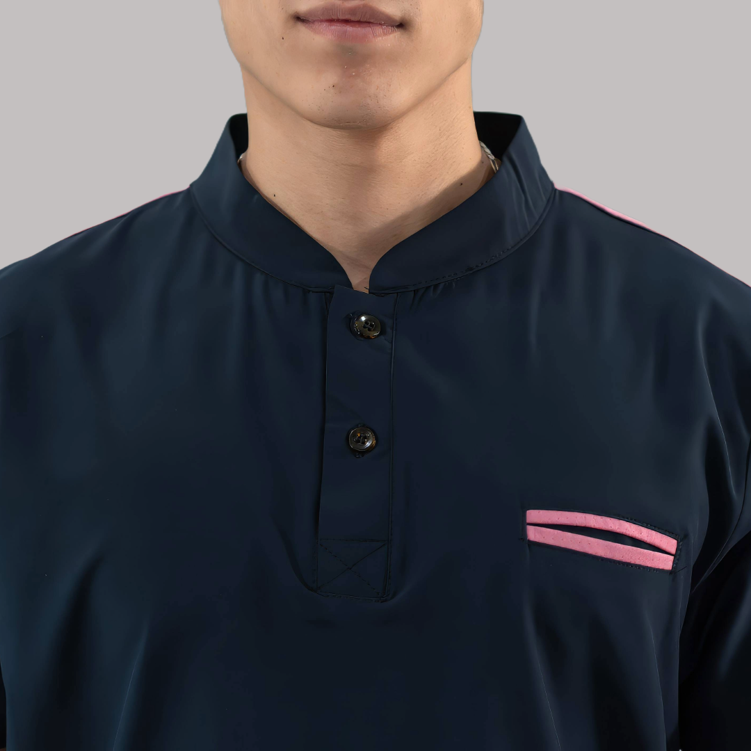 Filipina Quirúrgica Hombre Azul Mno./Rosa, Scrubs 520