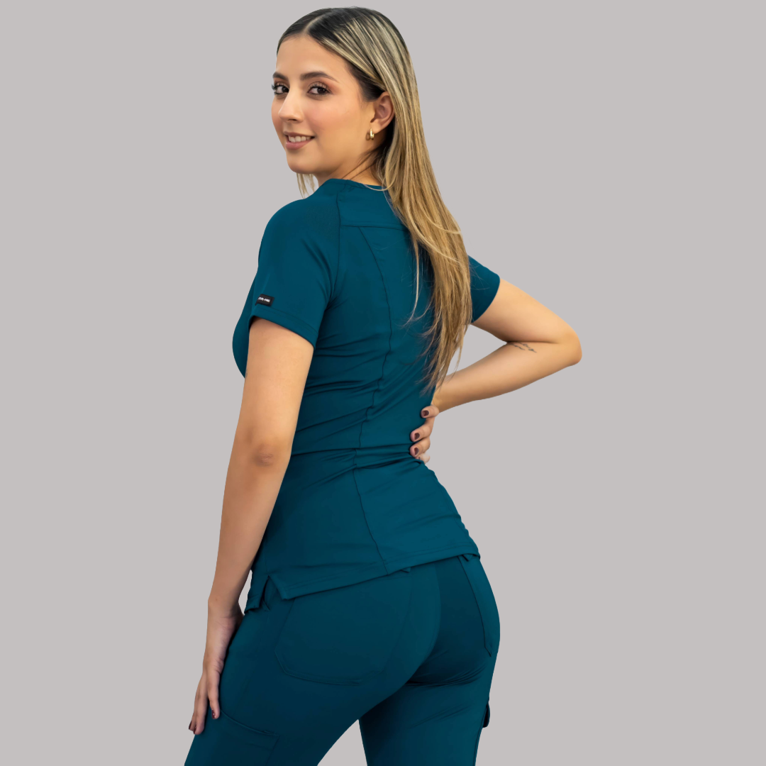 Filipina Quirurgica Mujer Azul Corsair, Super Stretch, Scrubs 901