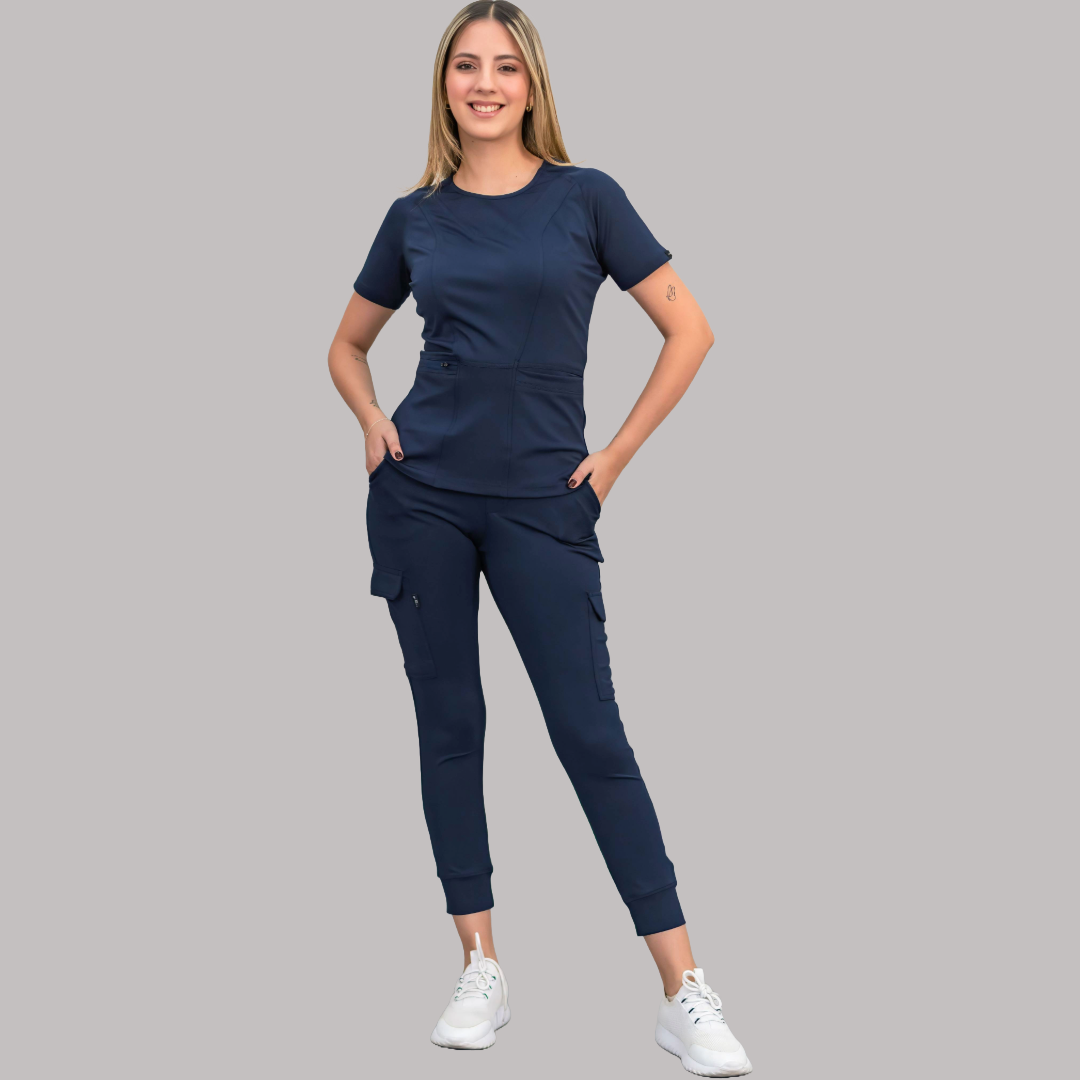 Jogger Quirúrgico, Scrubs Super Stretch Mujer 901 Azul Marino