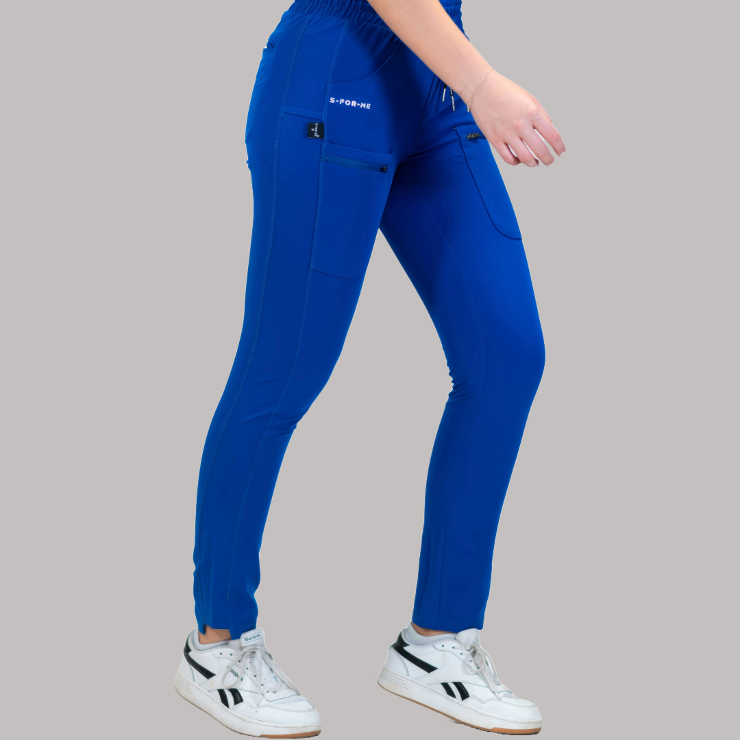 Pantalón Quirúrgico Azul Rey Mujer, Scrubs Antifluido Est. 300