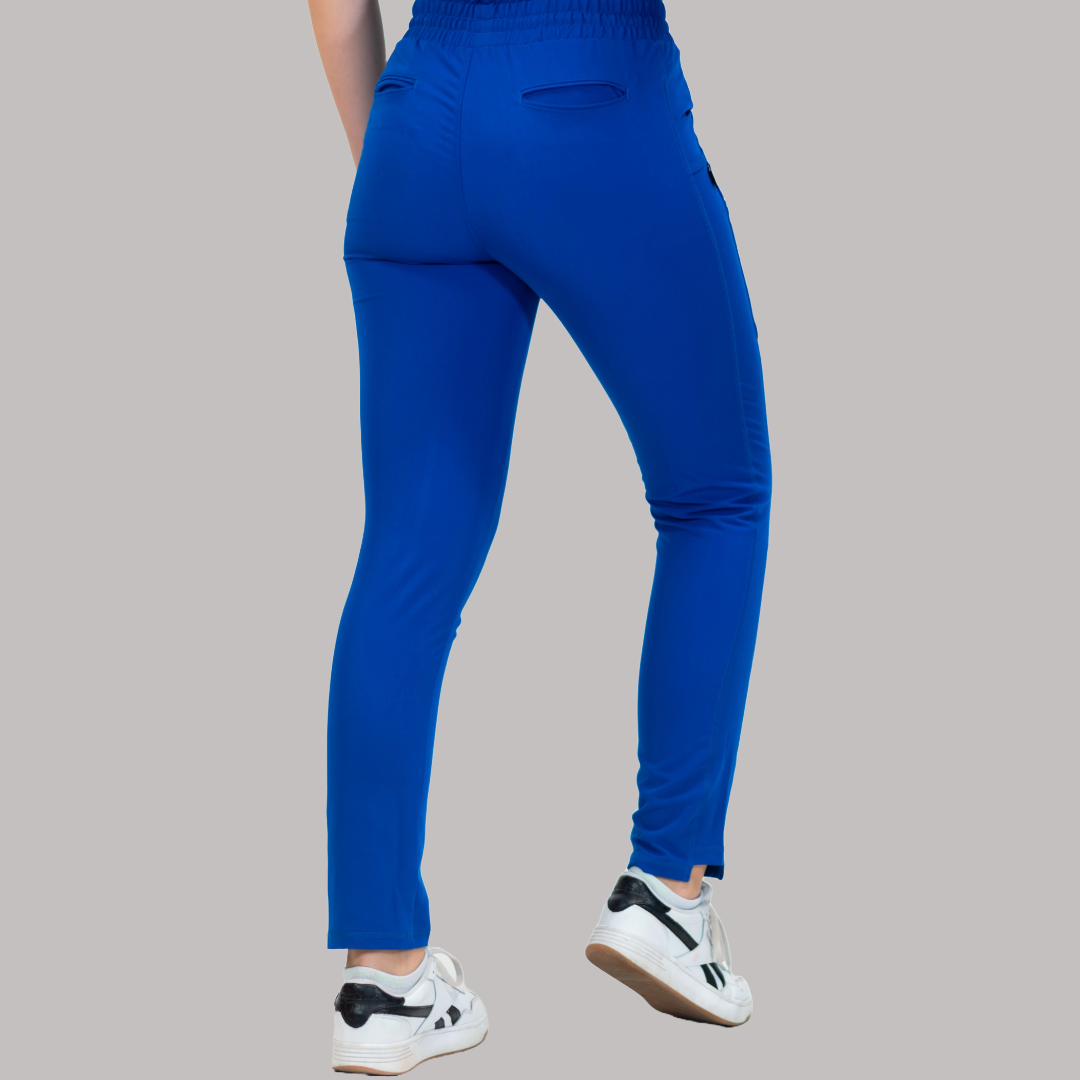 Pantalón Quirúrgico Azul Rey Mujer, Scrubs Antifluido Est. 300