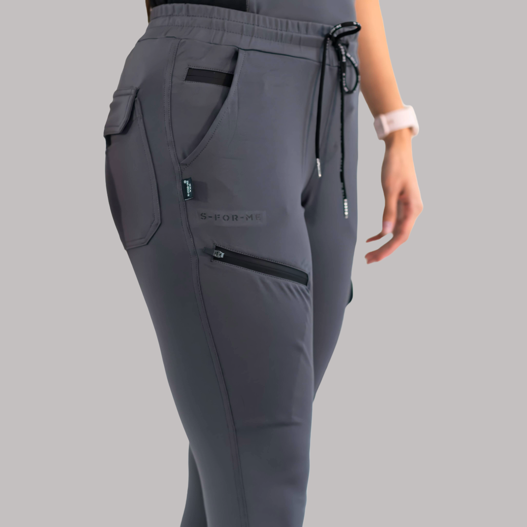 Jogger Quirúrgico Super Stretch Gris Mujer, Scrubs 905