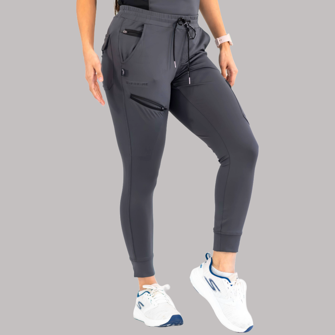 Jogger Quirúrgico Super Stretch Gris Mujer, Scrubs 905