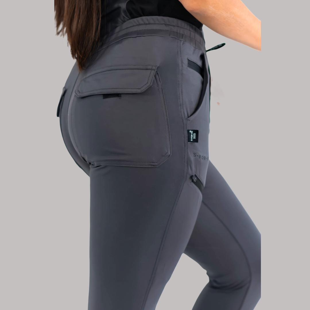 Jogger Quirúrgico Super Stretch Gris Mujer, Scrubs 905