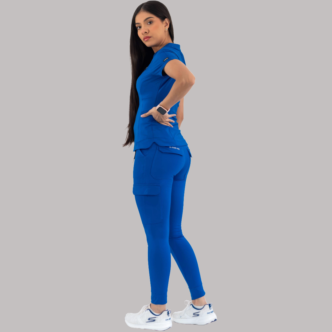 Filipina Quirúrgica Super Stretch Azul Rey, Scrubs 905