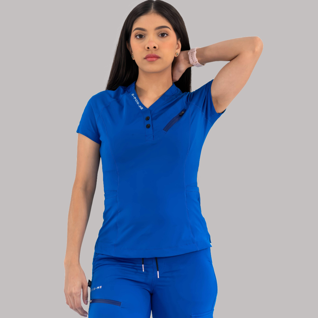 Filipina Quirúrgica Super Stretch Azul Rey, Scrubs 905