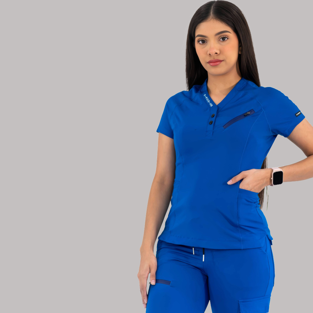 Filipina Quirúrgica Super Stretch Azul Rey, Scrubs 905