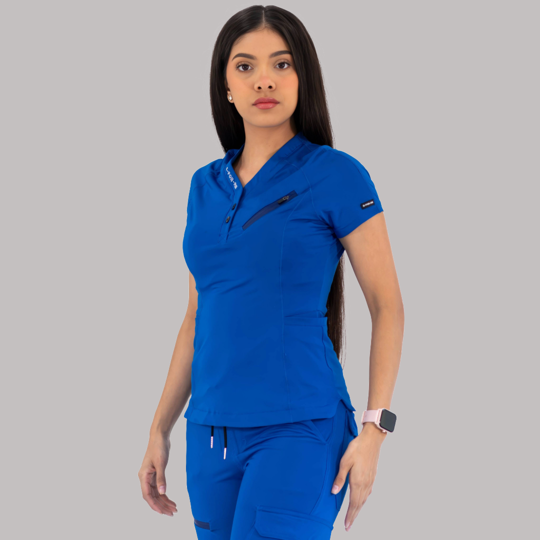 Filipina Quirúrgica Super Stretch Azul Rey, Scrubs 905