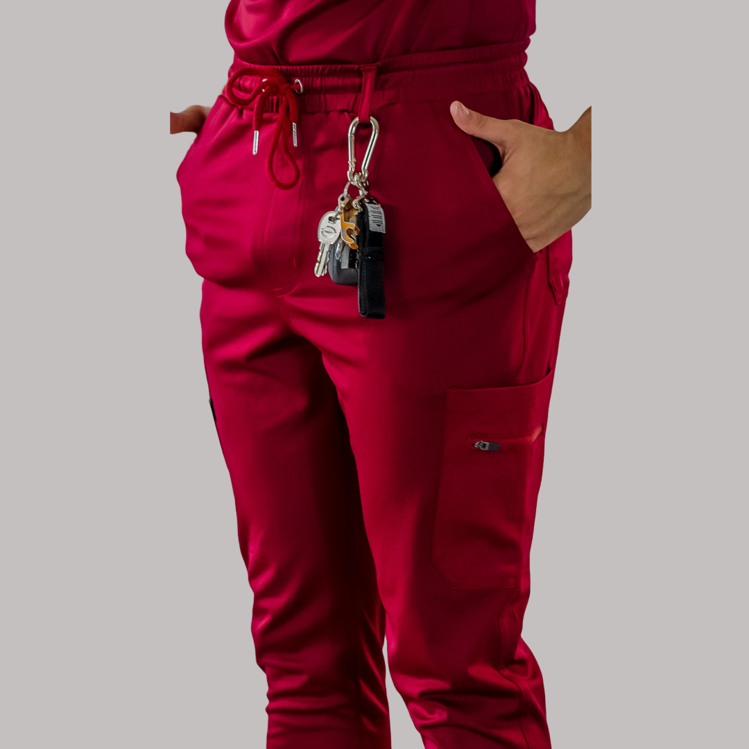 Men’s Scrub Jogger 901 Super Burgundy Stretch